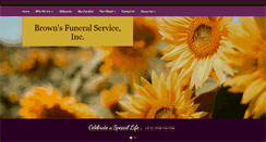Desktop Screenshot of brownsfuneralserviceinc.com