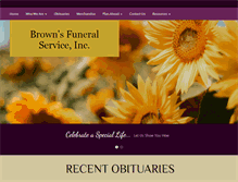 Tablet Screenshot of brownsfuneralserviceinc.com